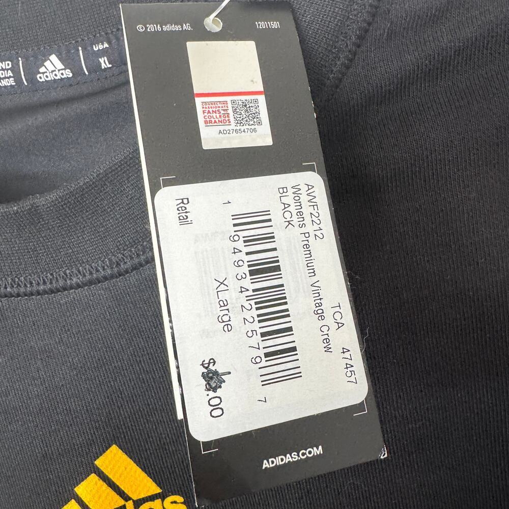Adidas Women's Premium Vintage Crew ECU Sweatshirt XL NEW - Picture 4 of 8